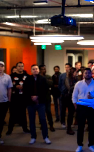 Founders in a LvlUp Ventures workshop